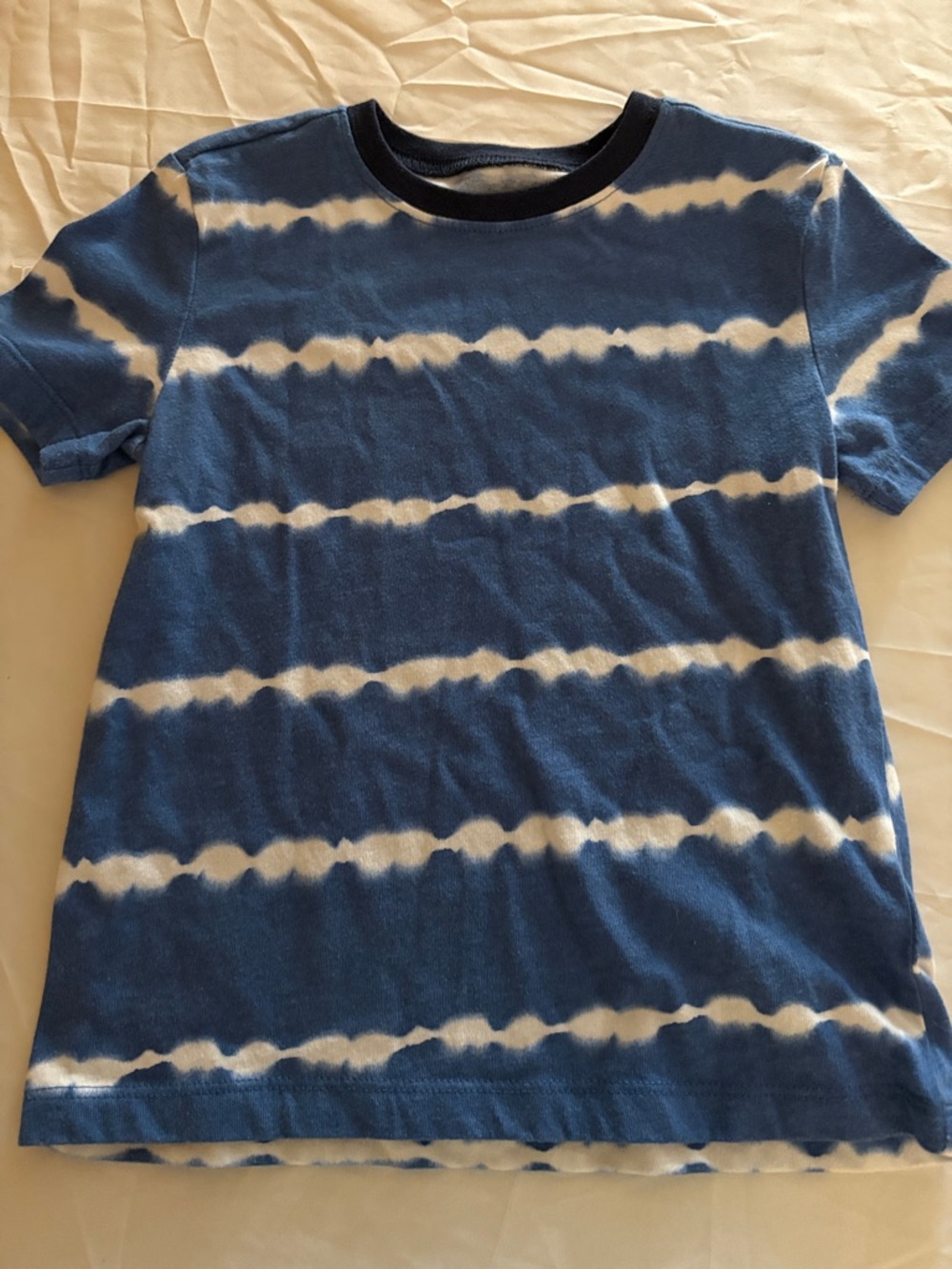 Andy & Evan Blue and White Striped Tie-Dye Tee